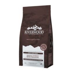 Riverwood Adult XL Eend & Kalkoen met Fazant voor grote honden, met extra grote brok en gewrichtsondersteuning.