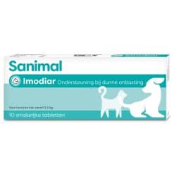 Sanimal Imodiar, bij Diarree 10 tabletten