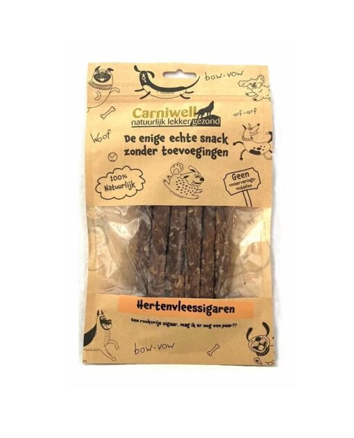 Carniwell Hertenvleessigaren 100gr