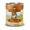 Wolfsblut Wide Plain Natvoer Paard met Zoete Aardappelen is een graanvrije, hypoallergene maaltijd met vers paardenvlees en superfoods.