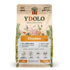 Ydolo Healthy and Pure Chicken: graanvrij hondenvoer met 75% vers vlees, hypoallergeen en perfect voor gevoelige honden.