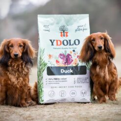 YDOLO Healthy and Pure Duck is hypoallergeen semi-moist hondenvoer met 75% vers eendenvlees voor optimale gezondheid